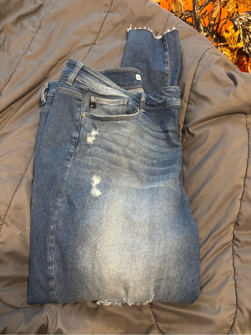 Maurices High-Rise Distressed Blue Women's Jeans